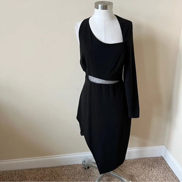 Stylestalker Micah Mini Dress black mesh bodycon 17732 - Picture 3 of 10